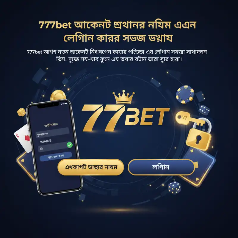 777bet অ্যাকাউন্ট খোলার নিয়ম